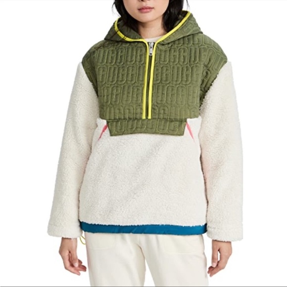 UGG IGGY SHERPA HALF ZIP PULLOVER - Picture 2 of 11